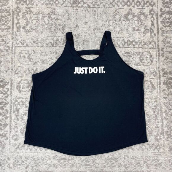 Nike Women's Black Tank Top - Picture 1 of 7